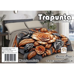 Trapunta Matrimoniale Stampa Digitale 270x260 - Imbottitura Maxi 300g/m² - Microfibra Anallergica